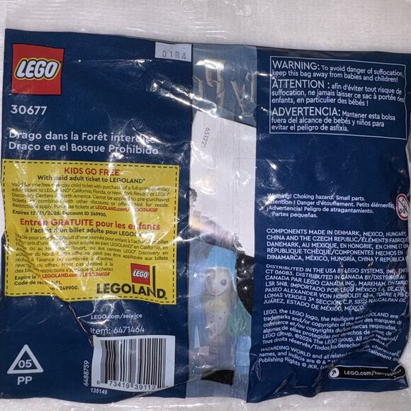 Lego Harry Potter Draco in the Forbidden Forest Set 30677 New Sealed 2024 - Picture 4 of 4